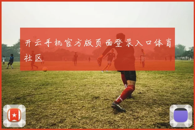 开云手机官方版页面登录入口体育社区